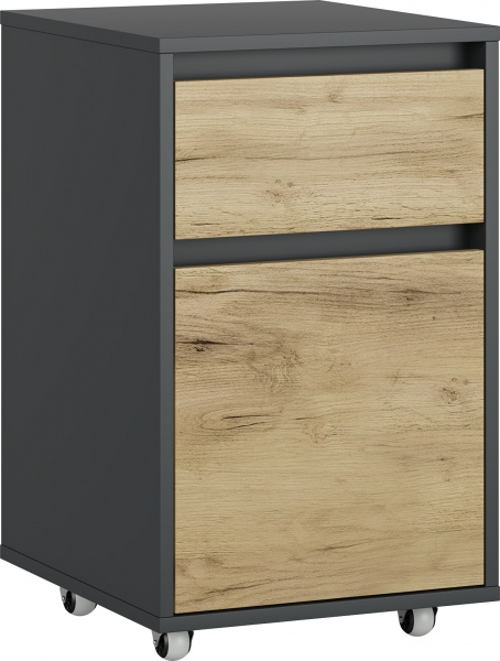 Тумба мобільна Грейд Ален 402х670х450 мм дуб крафт золотий / графіт (80726505)